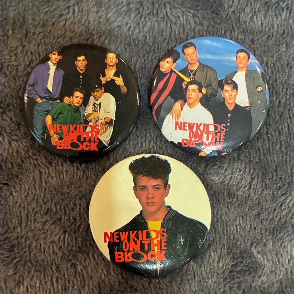 New Kids on the Block Button Set - NKOTB pin set